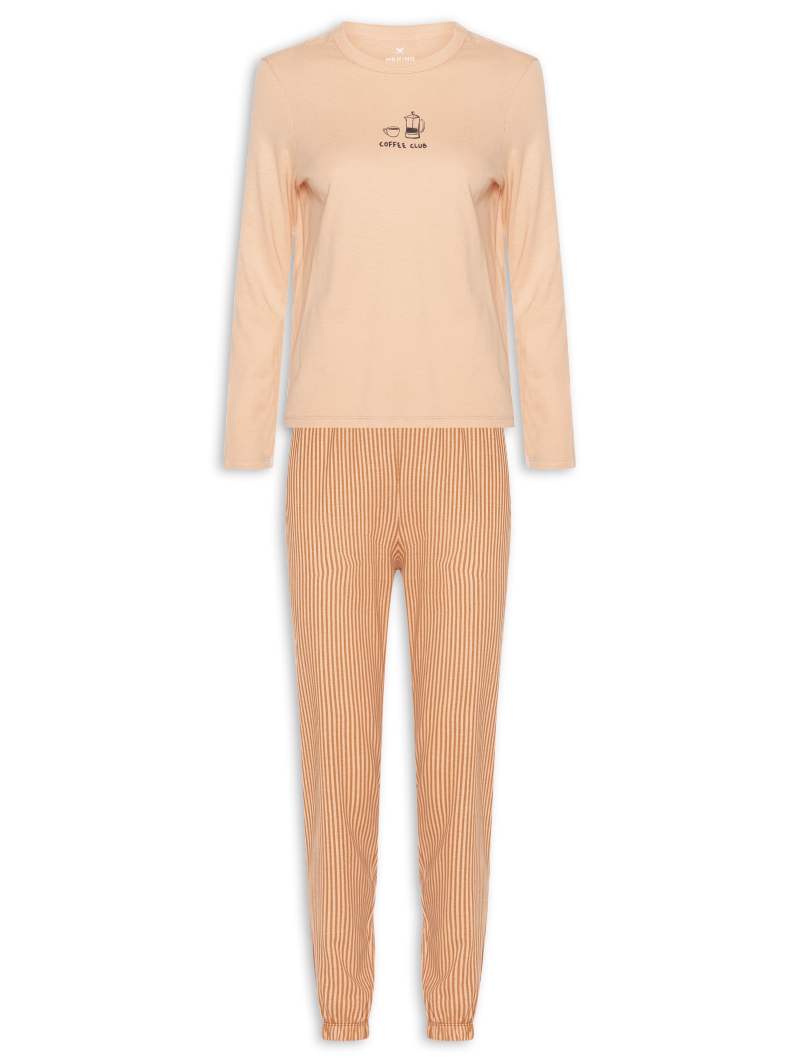 Pijama Feminino Laranja Hering Intimates