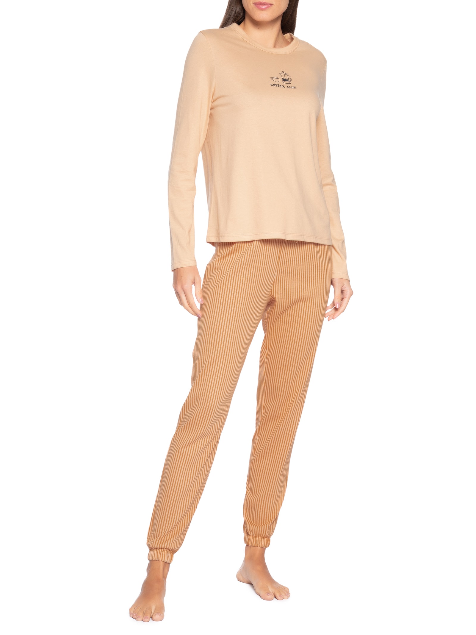 Pijama Feminino Laranja Hering Intimates