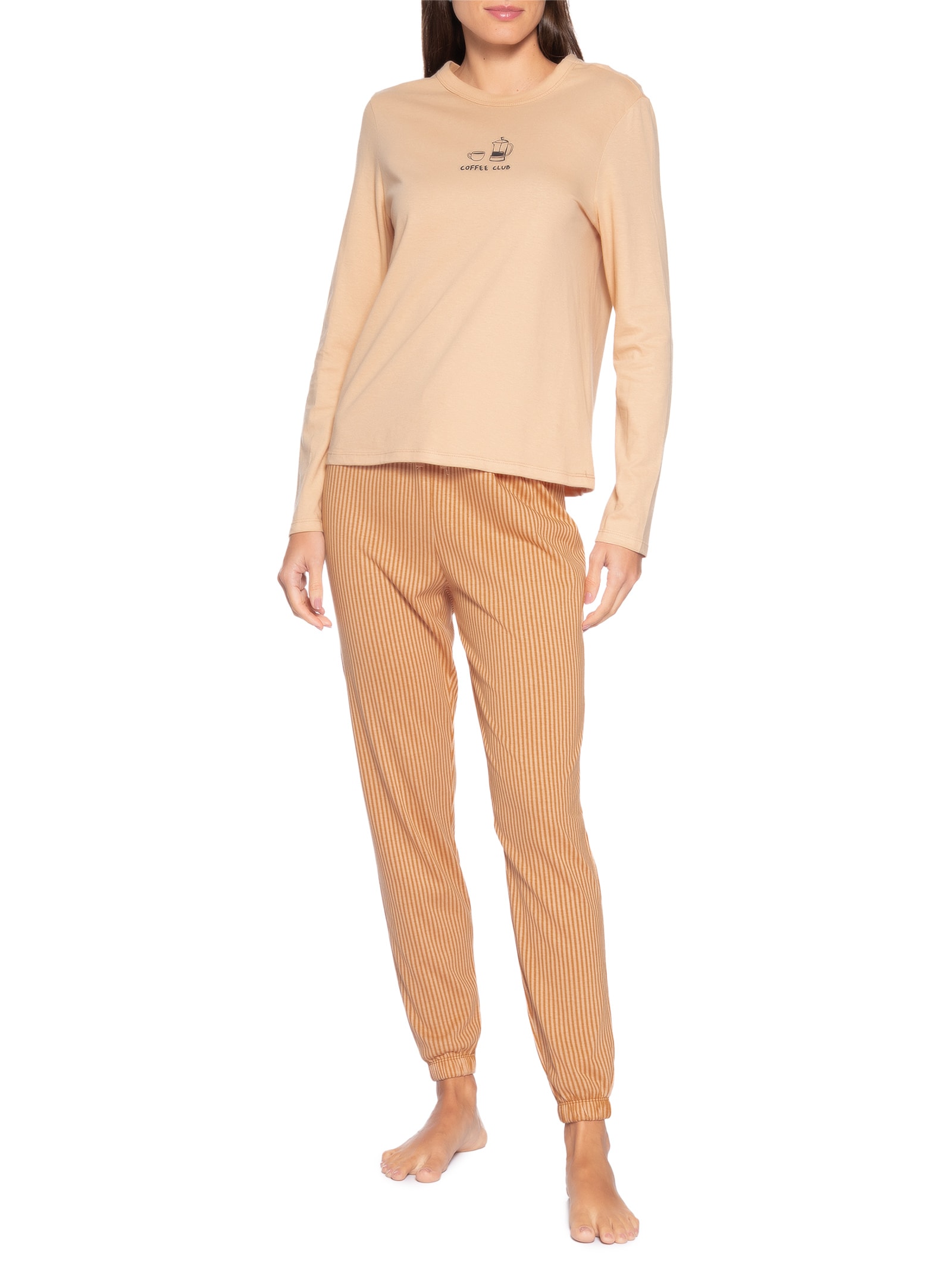 Pijama Feminino Laranja Hering Intimates