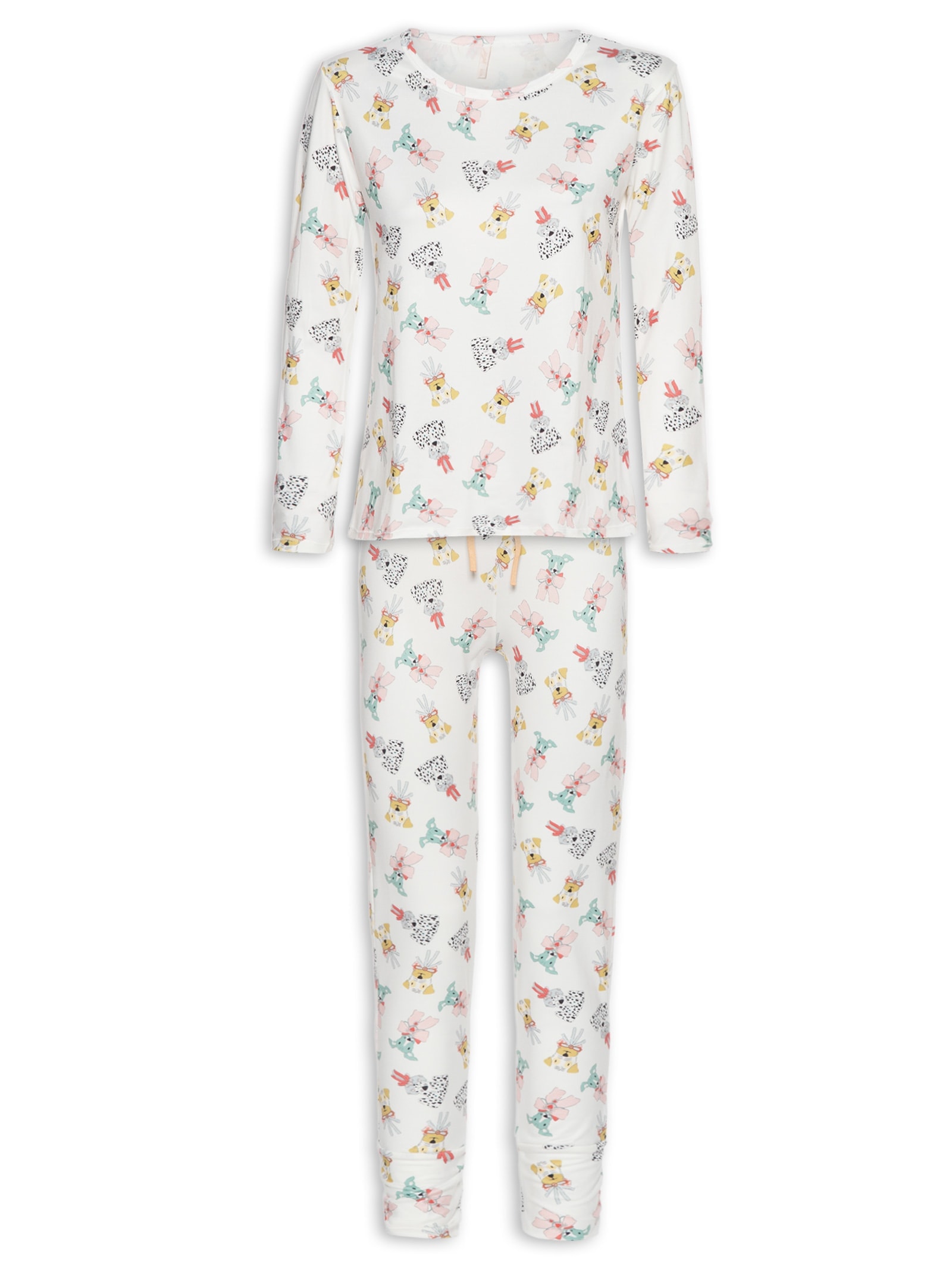 Pijama Feminino Legging Suede Badaró Branco Jogê