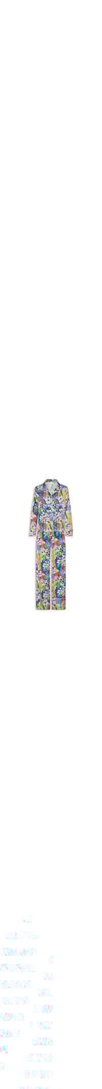 Pijama Feminino Longo ABT Cetim Tulum - Azul