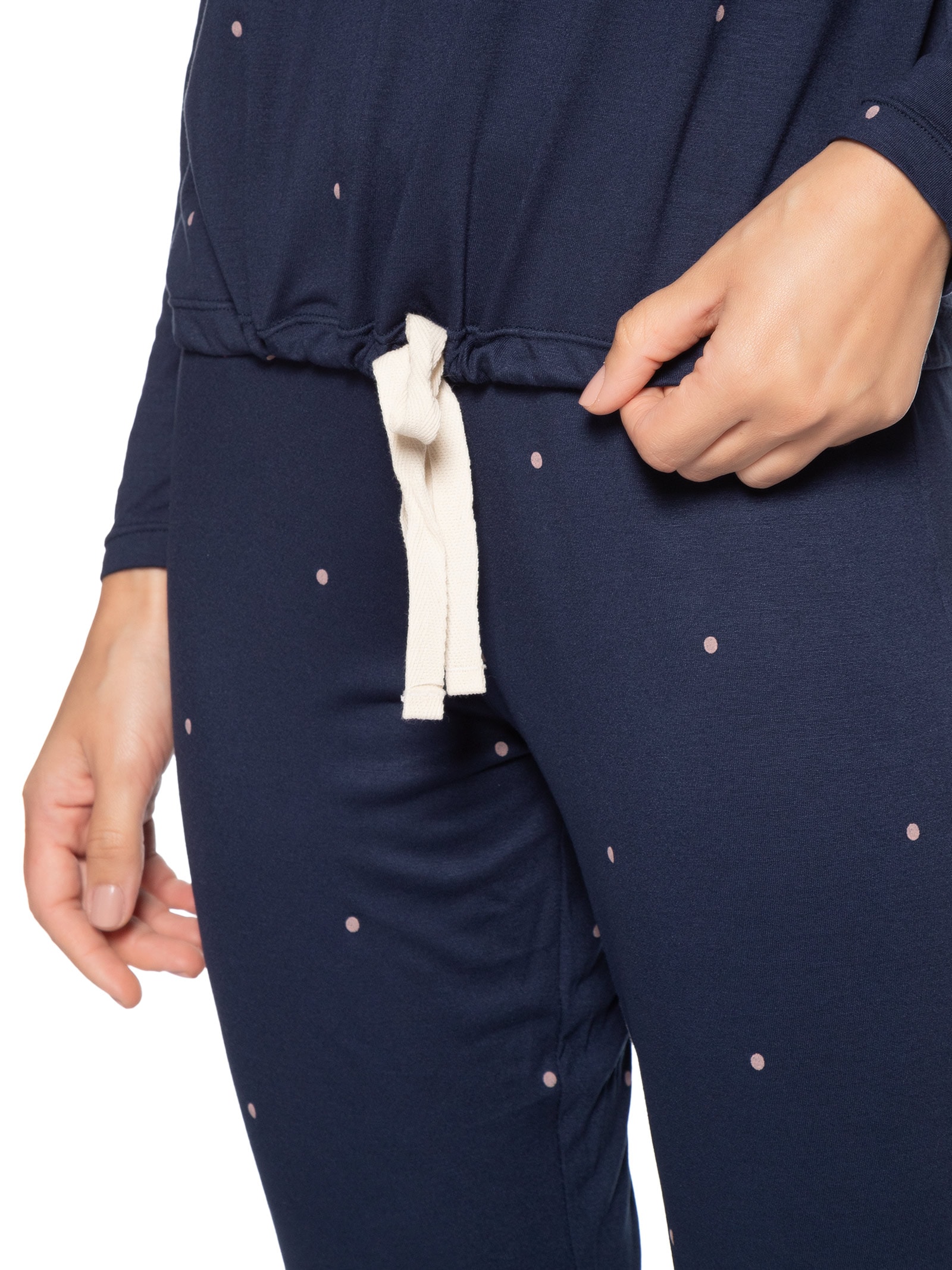 Pijama Feminino Longo Em Viscose Dreams Azul Hope