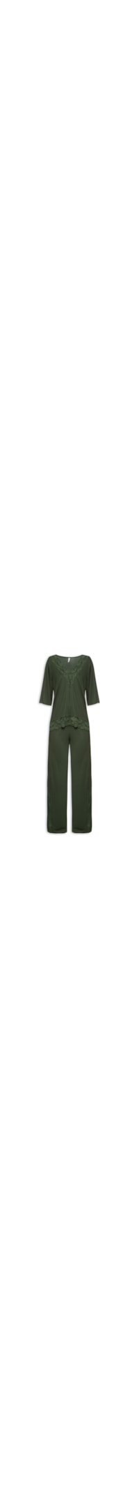 Pijama Feminino Malha Iris - Verde