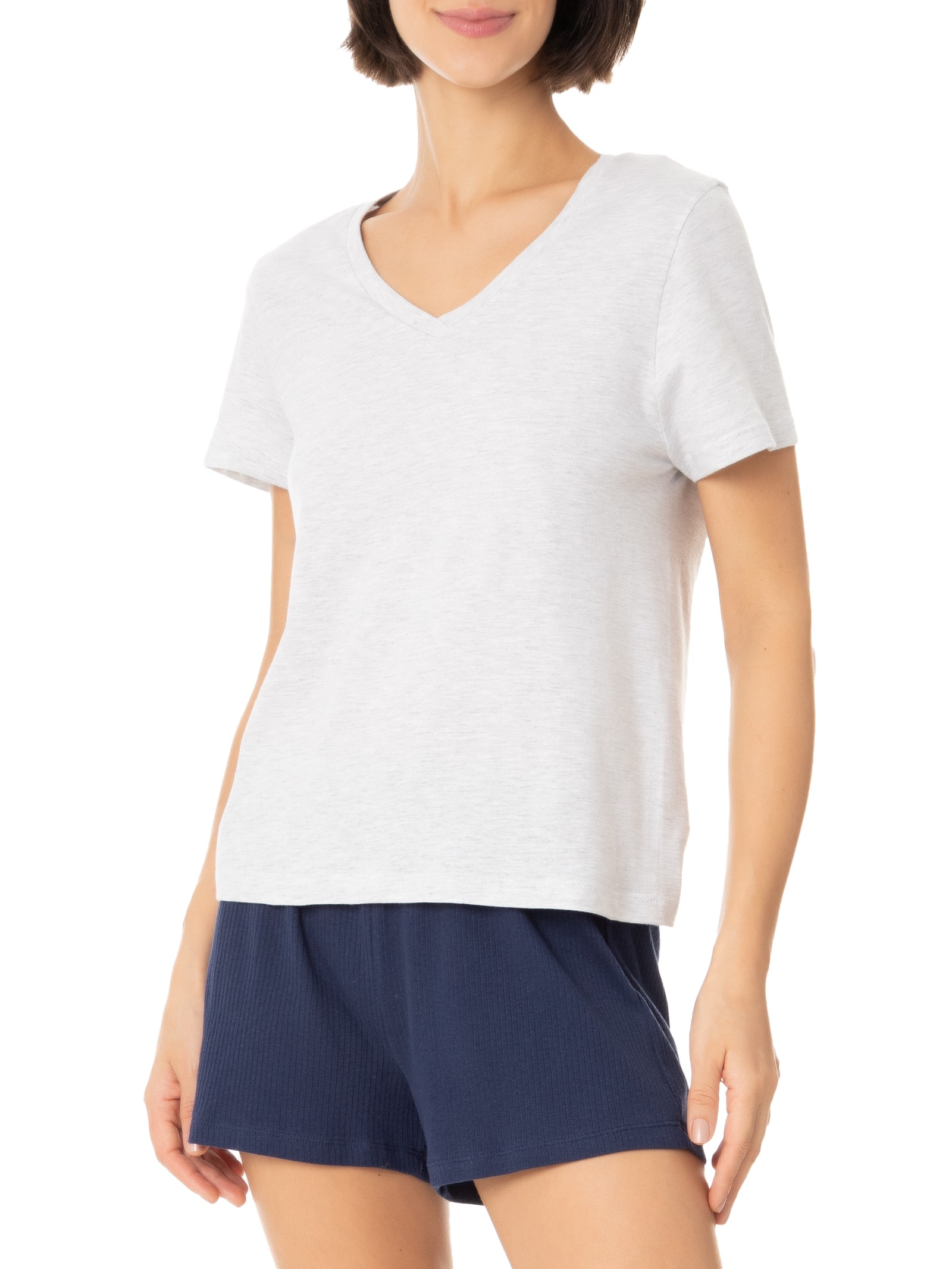 Pijama Feminino Manga Curta Azul Hering Intimates