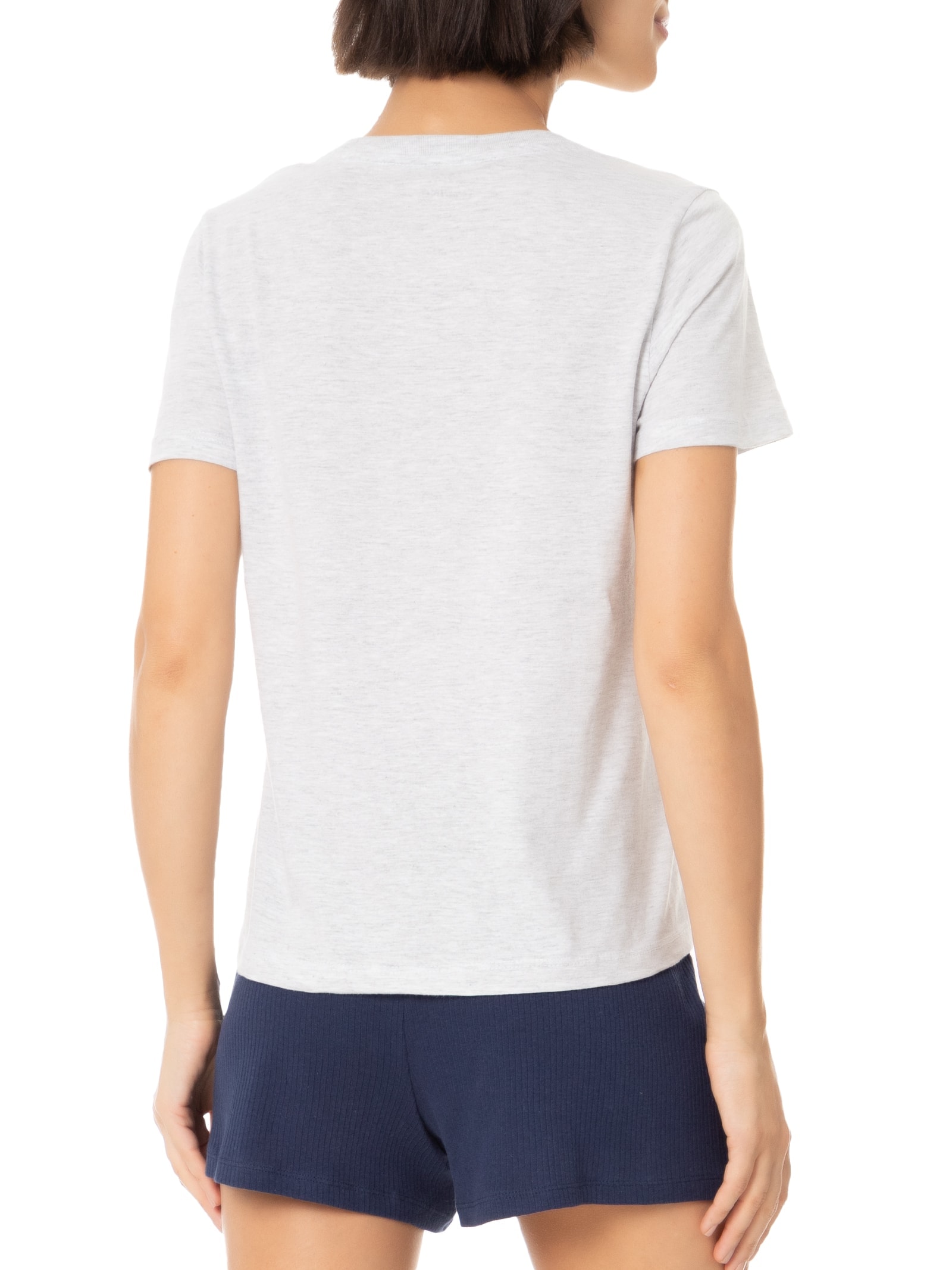 Pijama Feminino Manga Curta Azul Hering Intimates