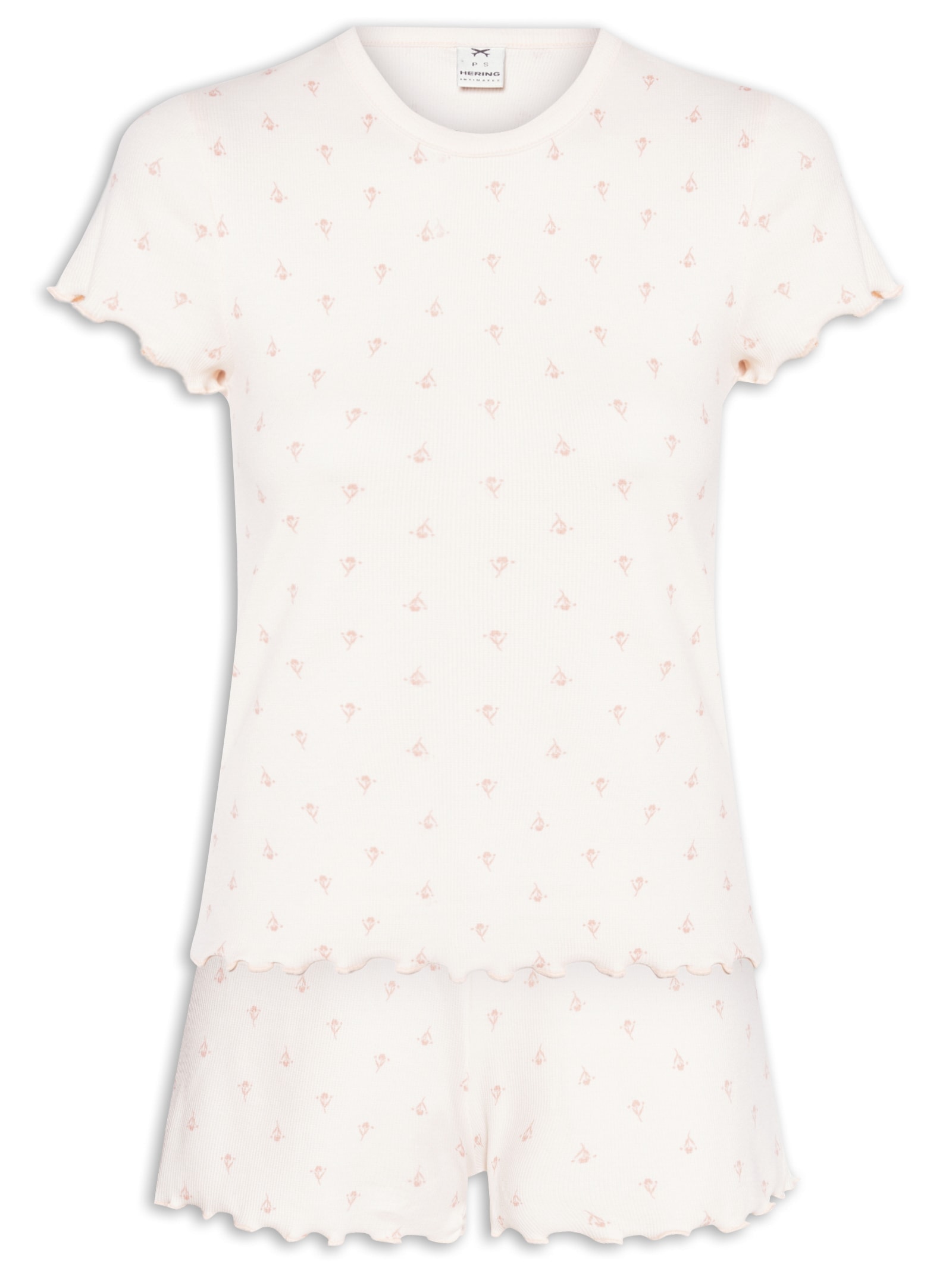Pijama Feminino Manga Curta Rosa Hering Intimates