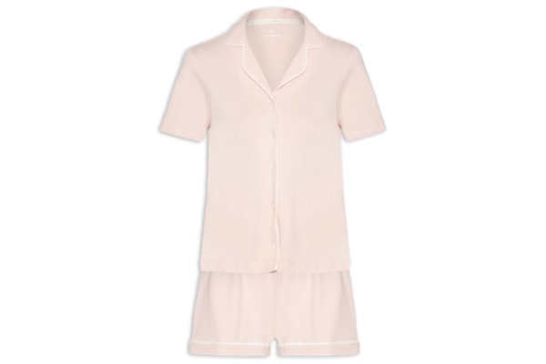 Pijama Feminino Manga Curta - Rosa