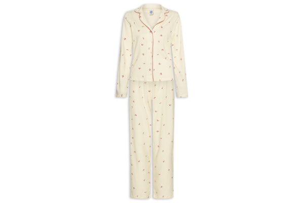 Pijama Feminino Manga Longa - Bege
