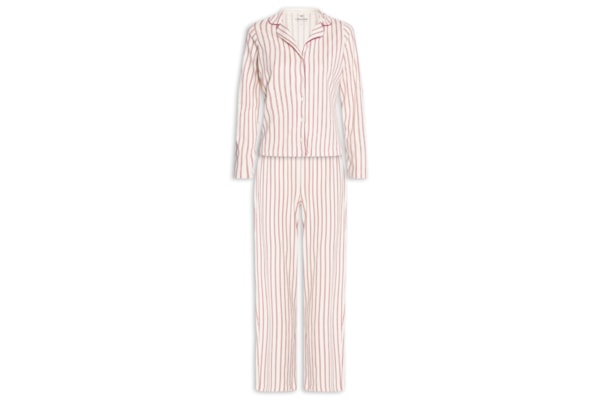 Pijama Feminino Manga Longa - Vermelho