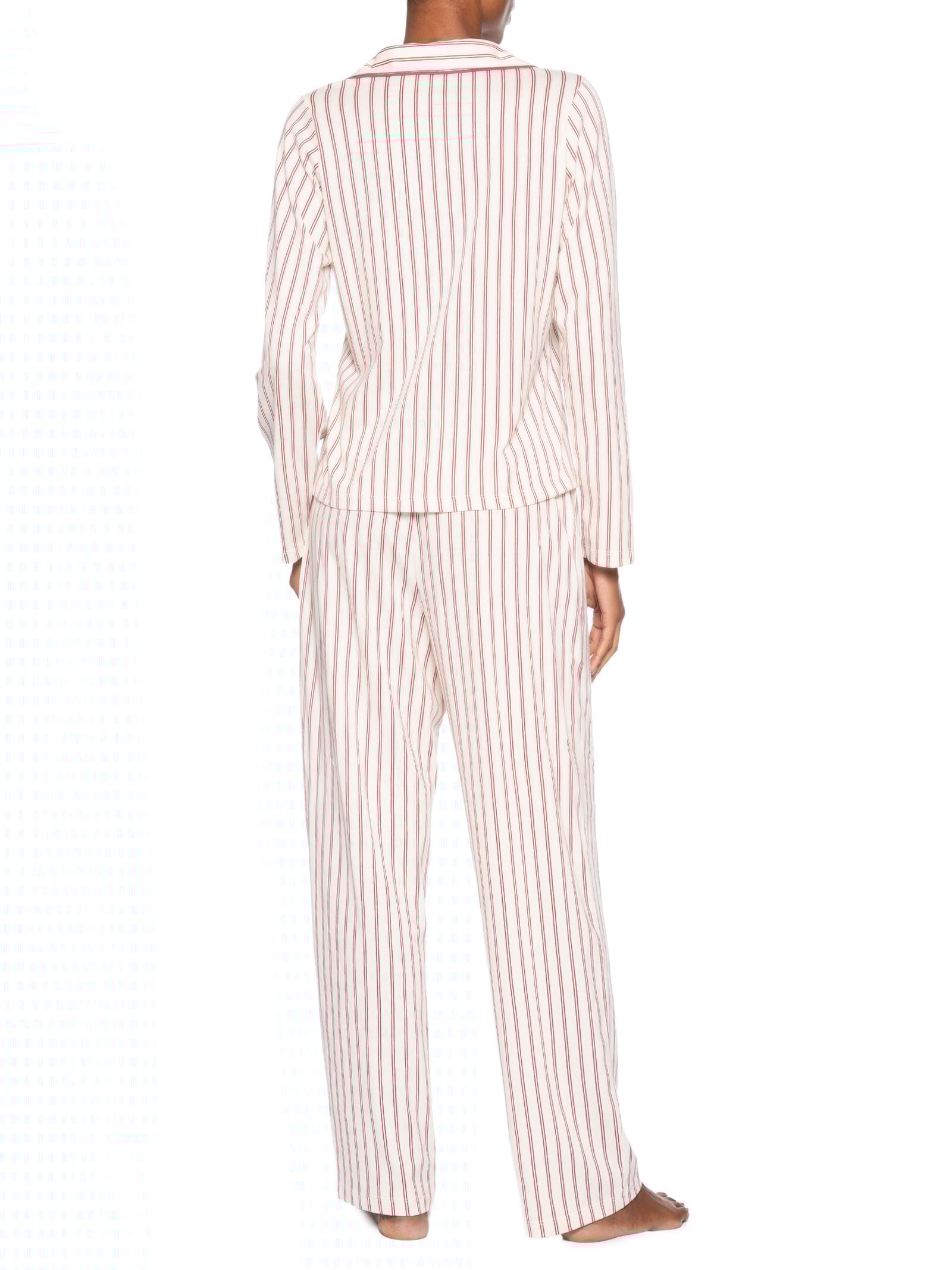 Pijama Feminino Manga Longa Vermelho Hering Intimates