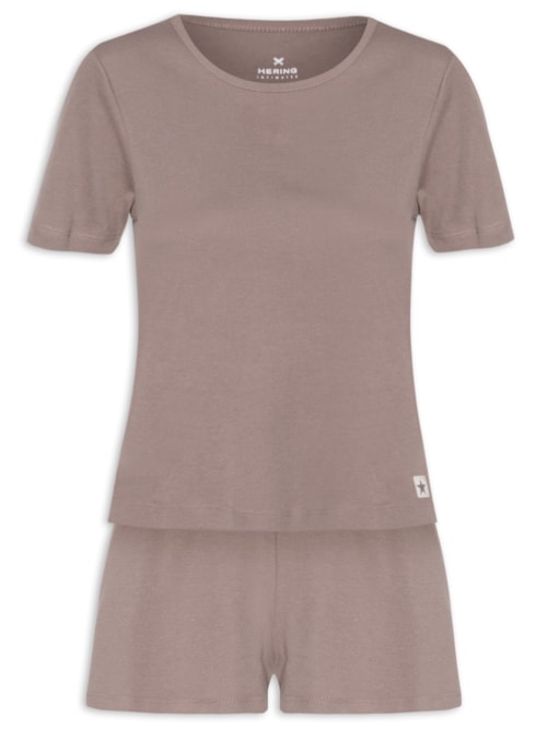 Pijama Feminino - Marrom
