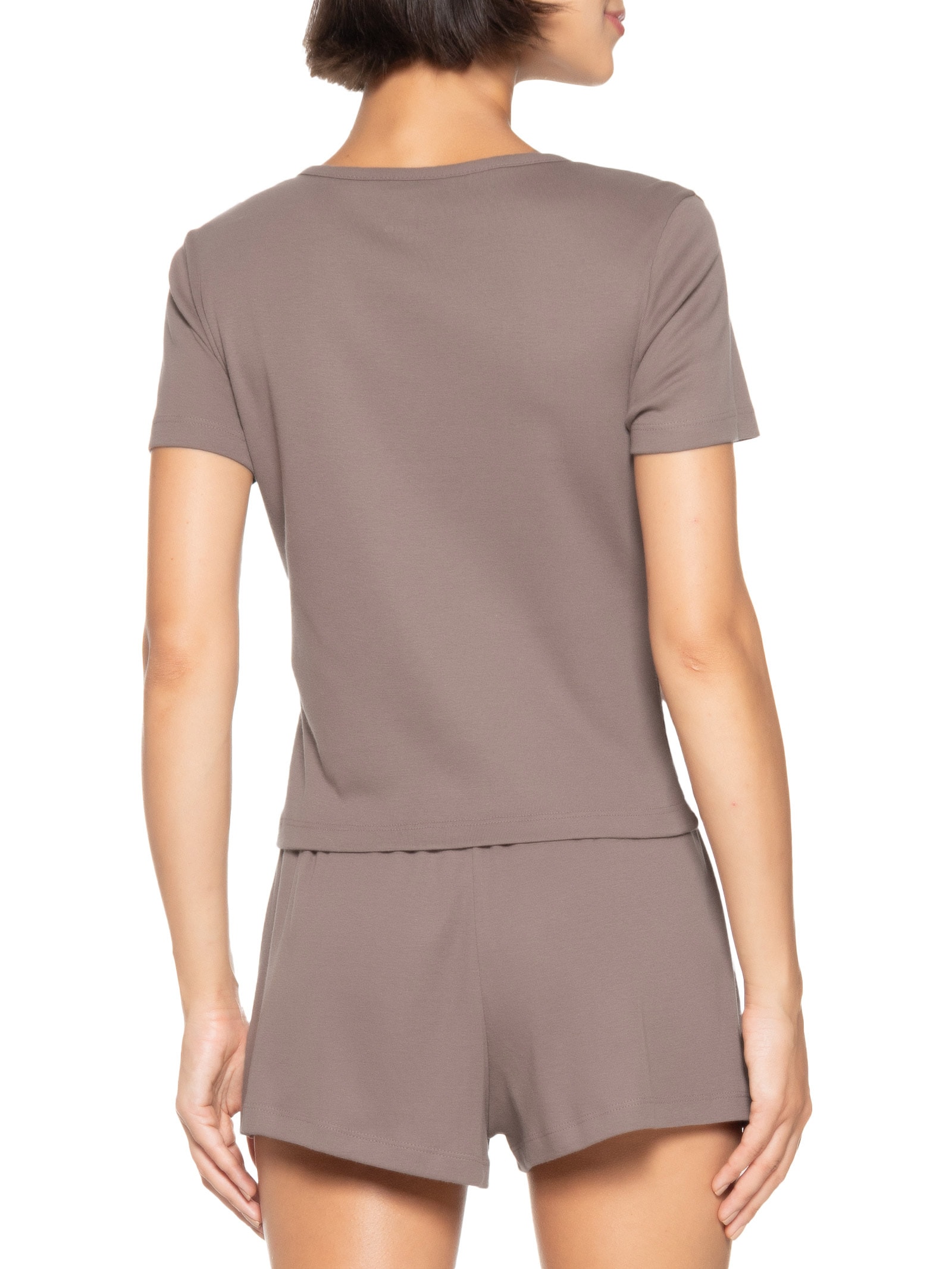 Pijama Feminino Marrom Hering Intimates