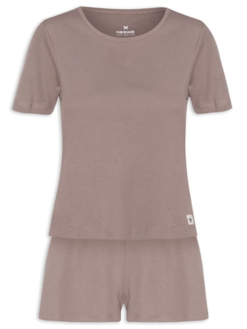 Pijama Feminino – Marrom