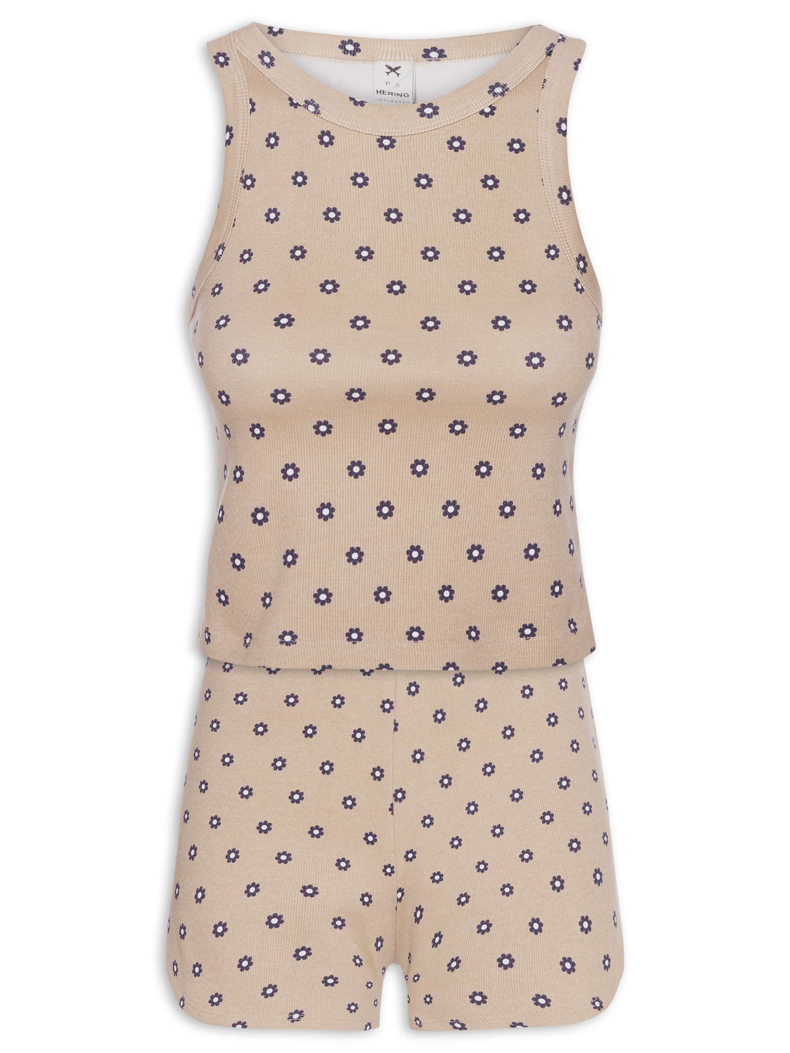 Pijama Feminino Marrom Hering Intimates