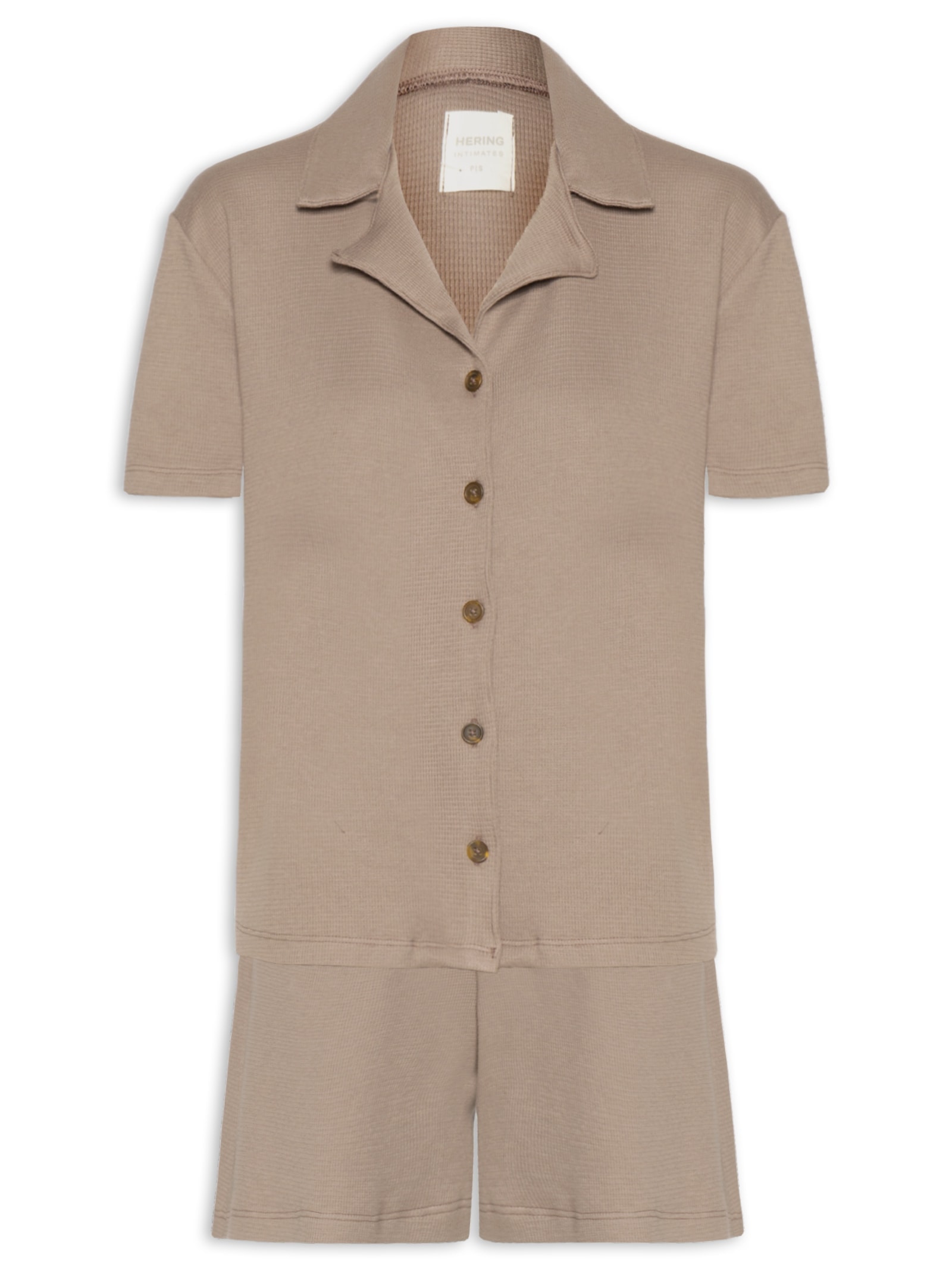 Pijama Feminino Marrom Hering Intimates