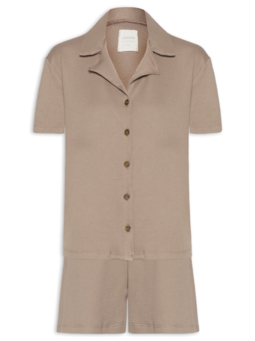 Pijama Feminino - Marrom