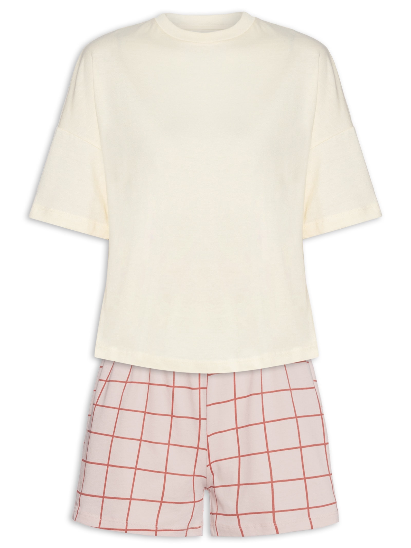  Pijama Feminino Meia Malha Amarelo Hering Intimates