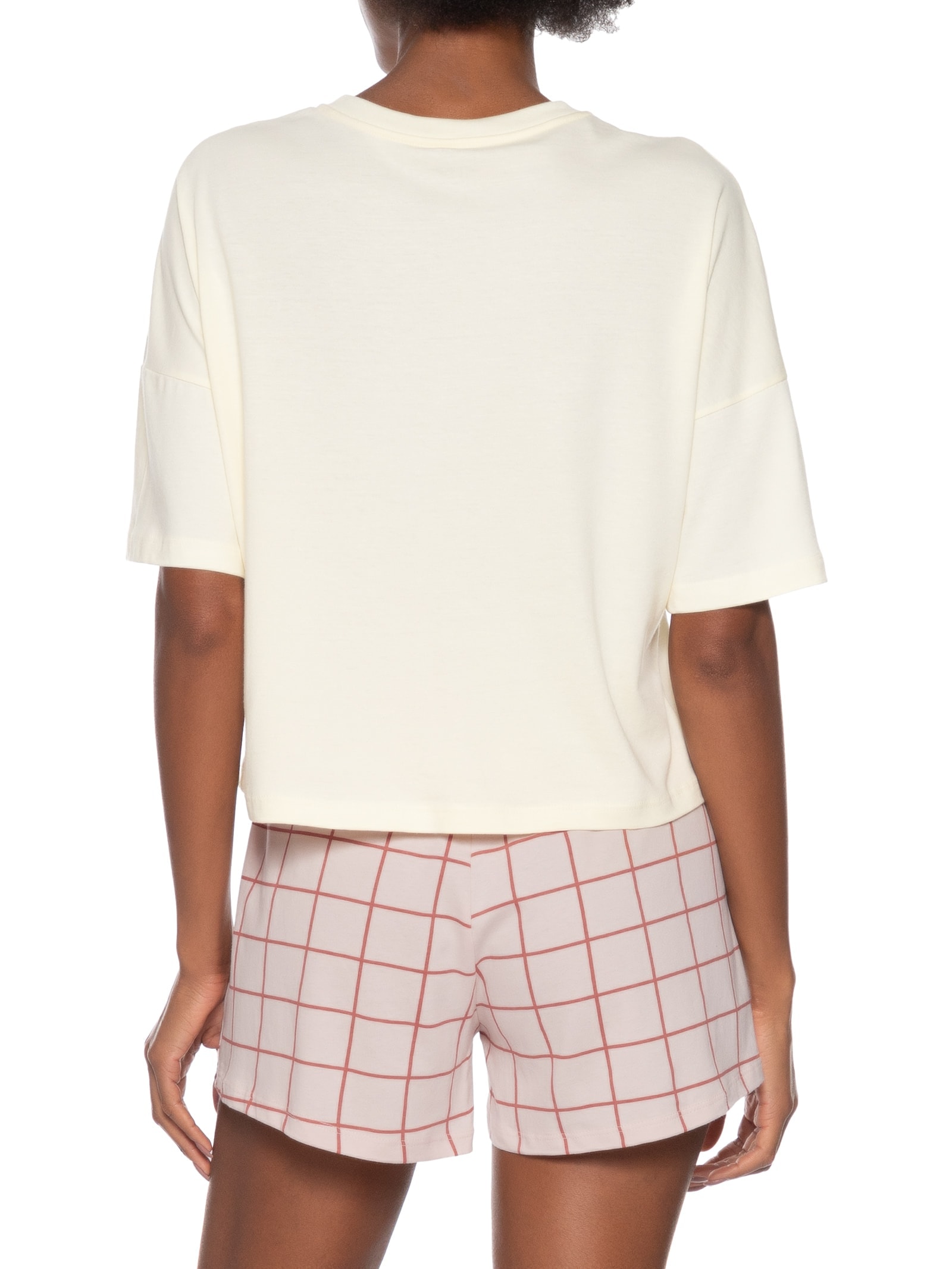  Pijama Feminino Meia Malha Amarelo Hering Intimates