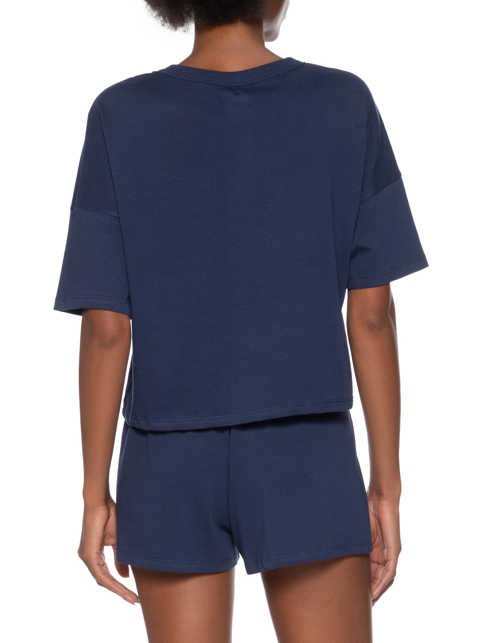 Pijama Feminino Meia Malha Azul Hering Intimates