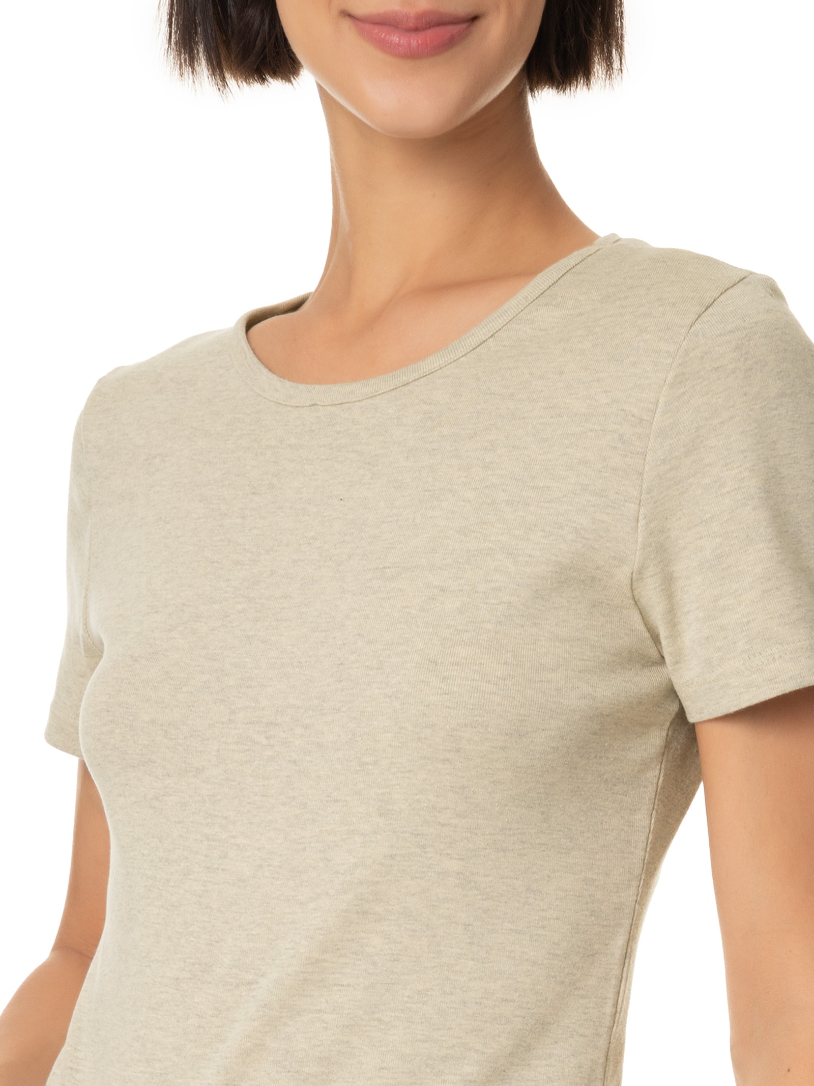 Pijama Feminino Meia Malha Bege Hering Intimates