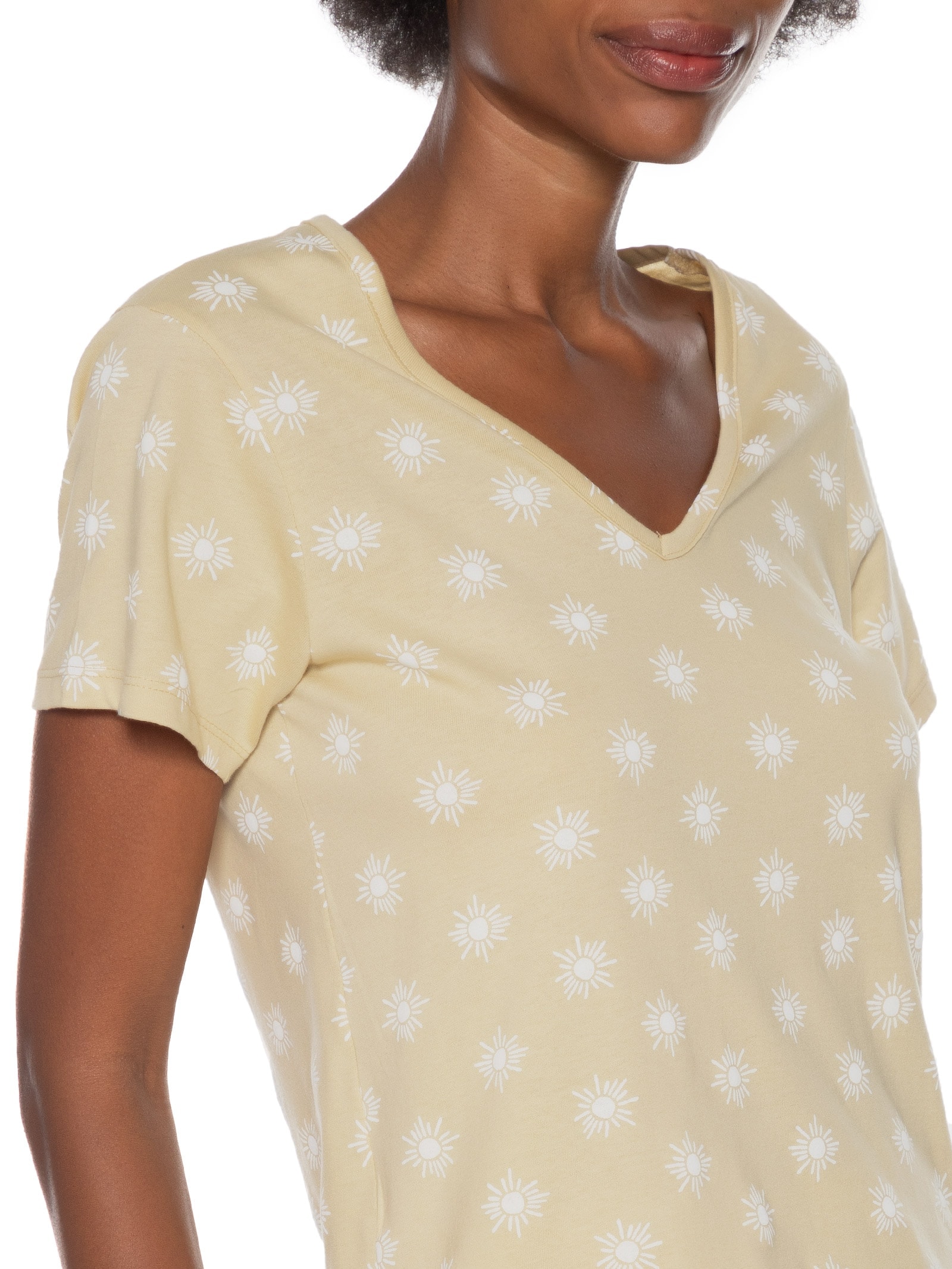 Pijama Feminino Meia Malha Bege Hering Intimates