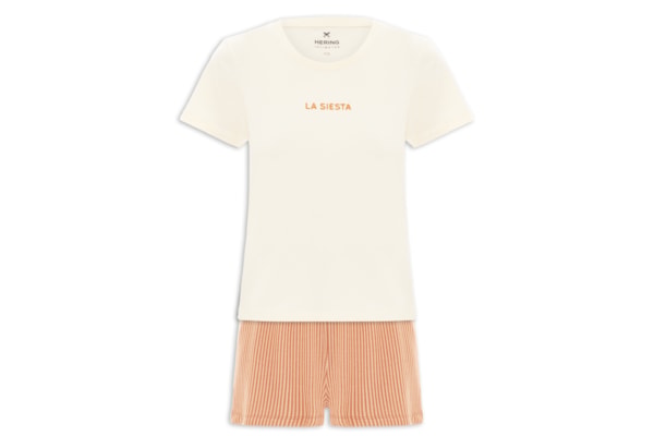 Pijama Feminino MM - Amarelo