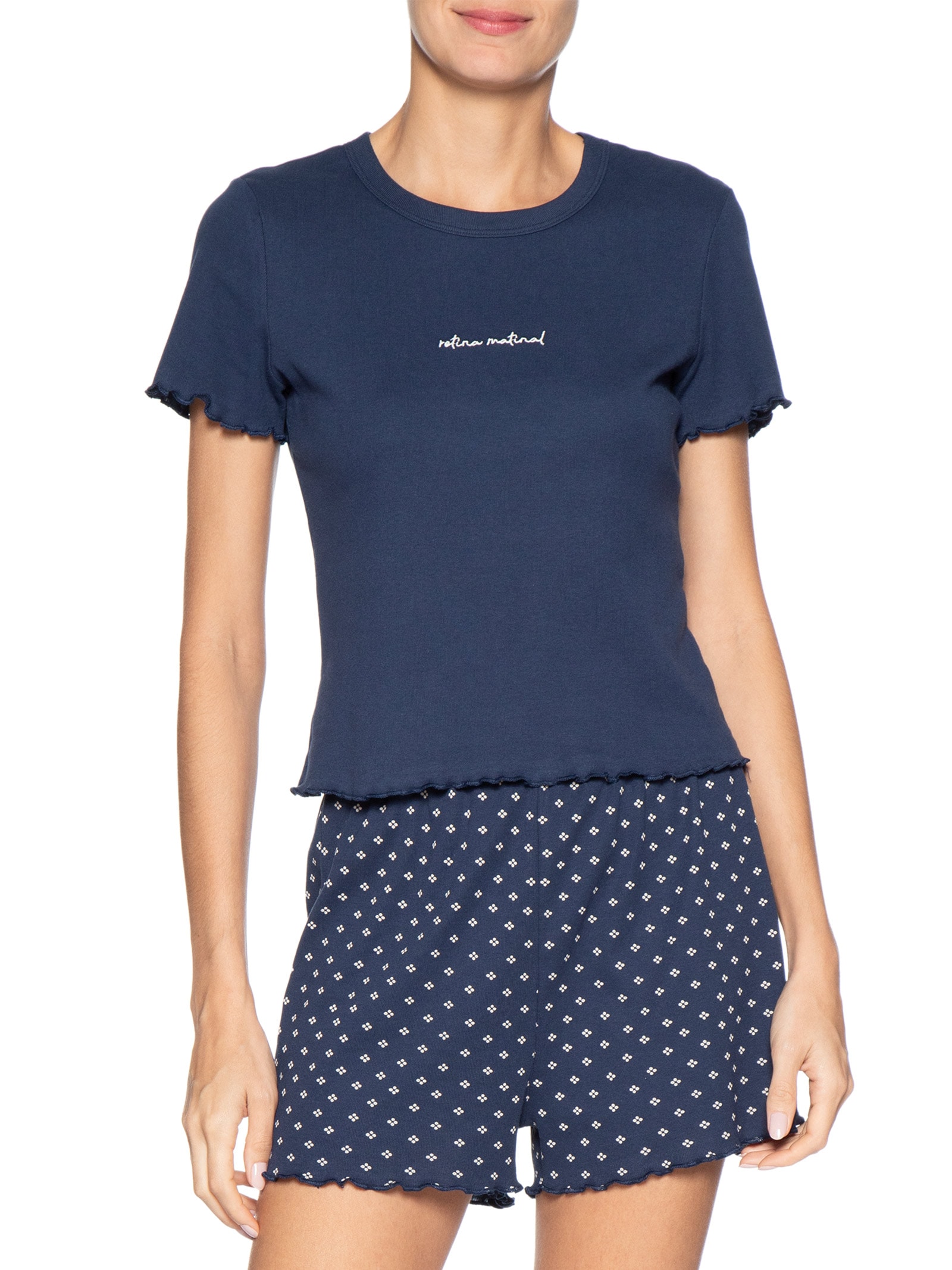 Pijama Feminino MM Azul Hering Intimates