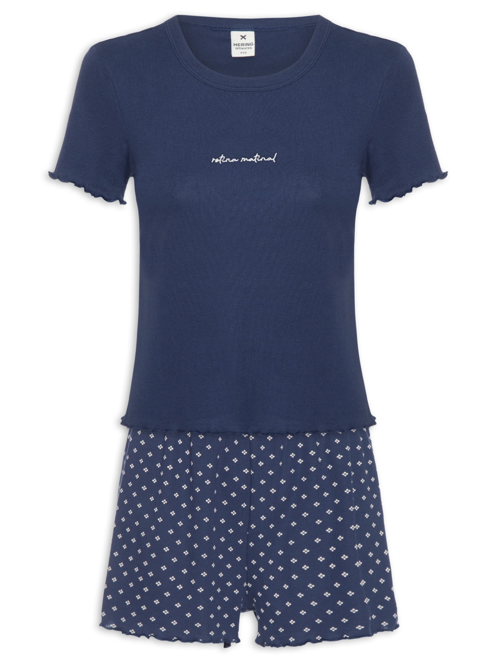 Pijama Feminino MM Azul Hering Intimates
