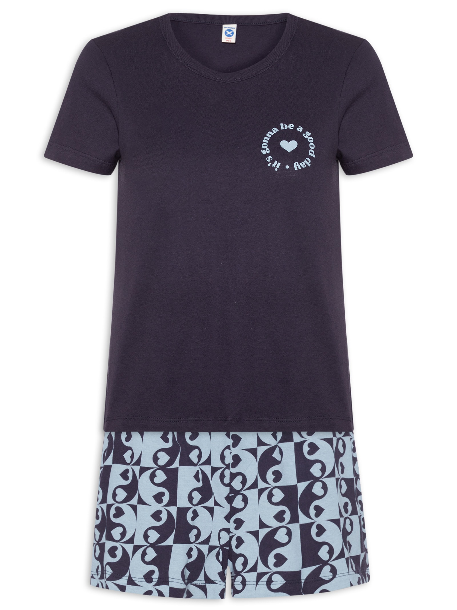 Pijama Feminino MM Azul Hering Intimates