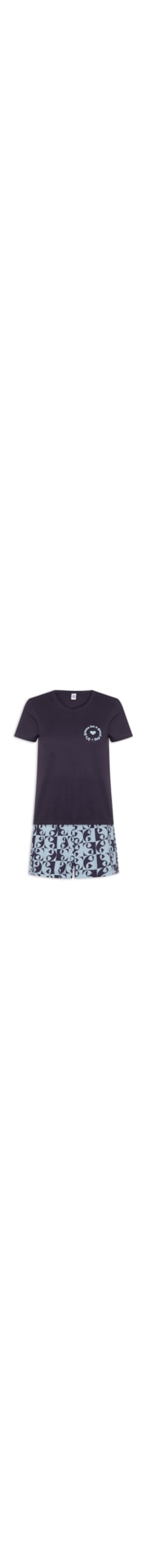 Pijama Feminino MM - Azul