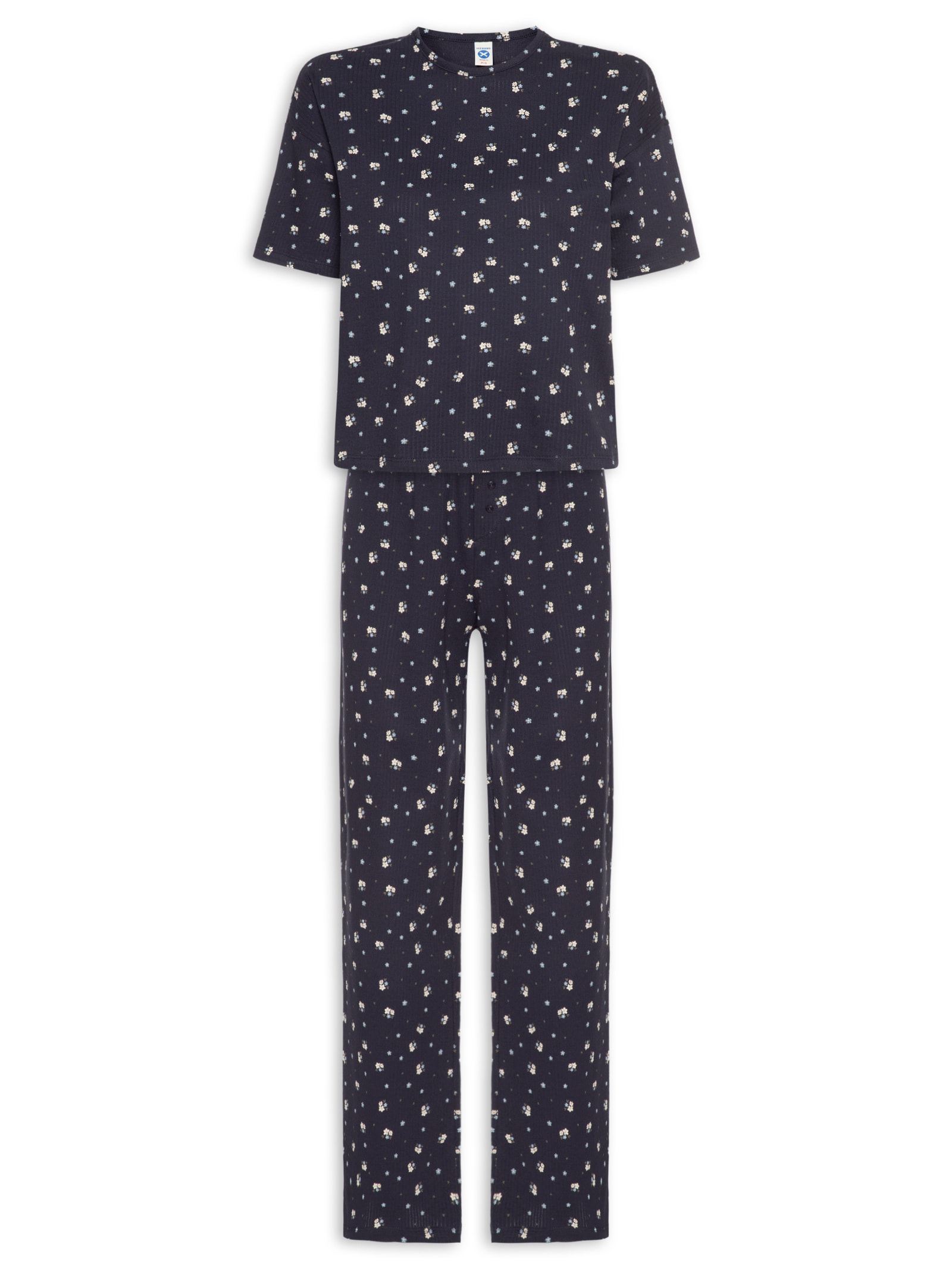 Pijama Feminino MM Azul Hering Intimates
