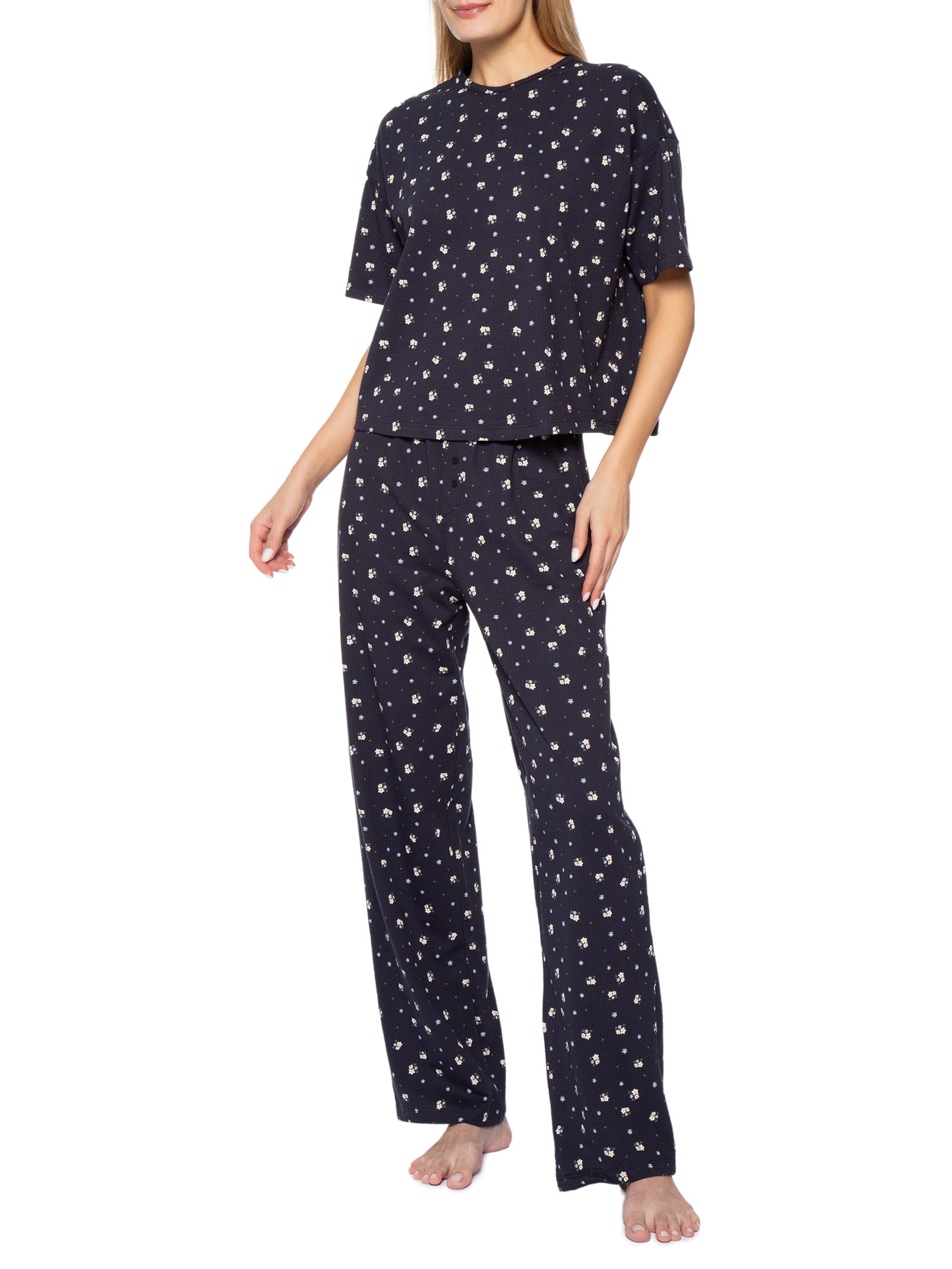 Pijama Feminino MM Azul Hering Intimates