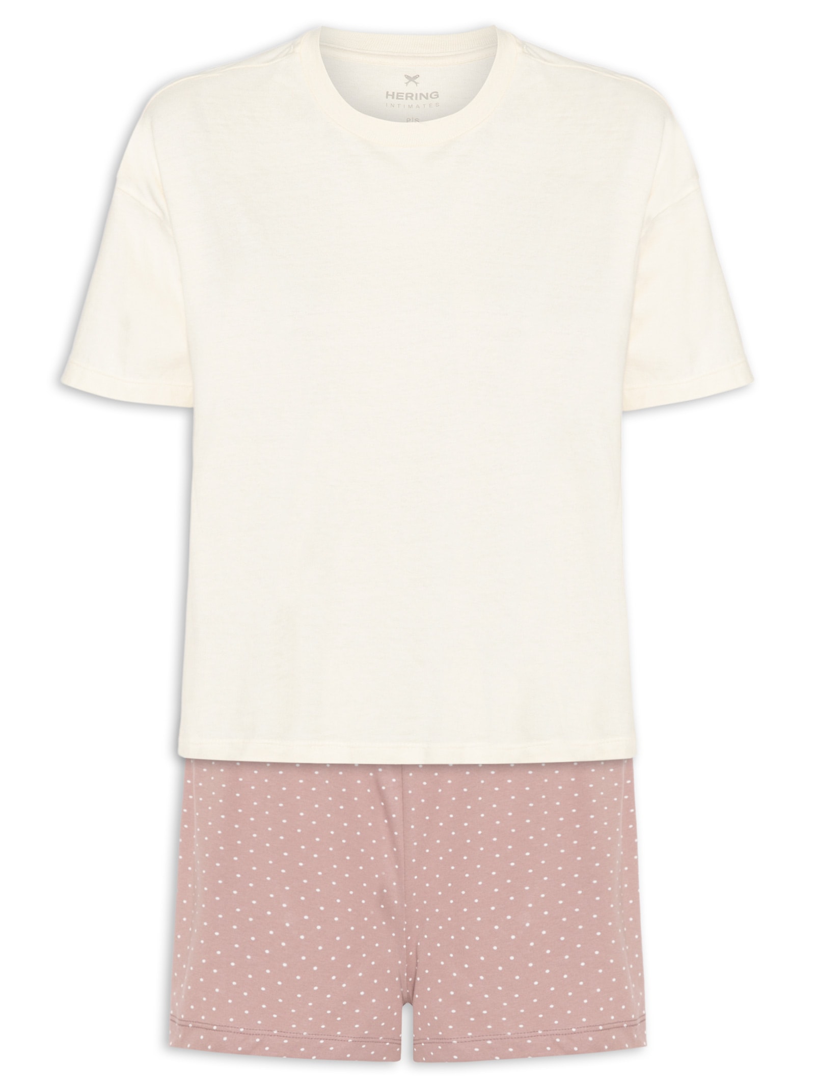 Pijama Feminino MM Bege Hering Intimates