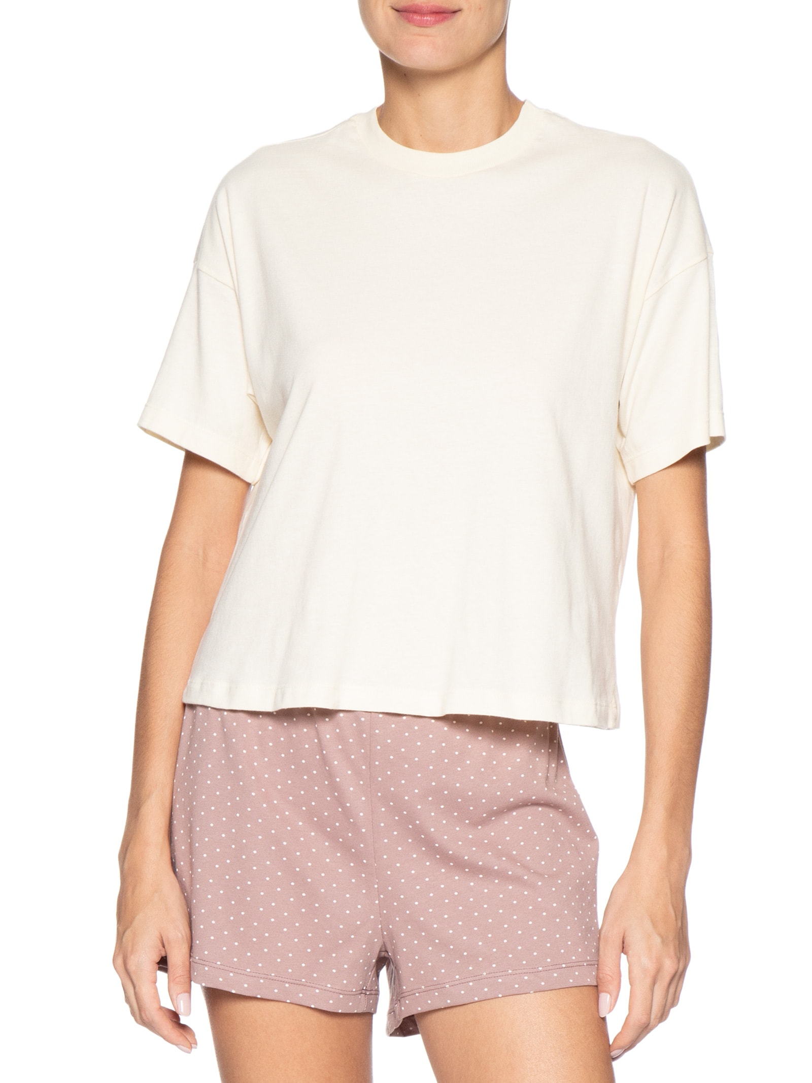 Pijama Feminino MM Bege Hering Intimates