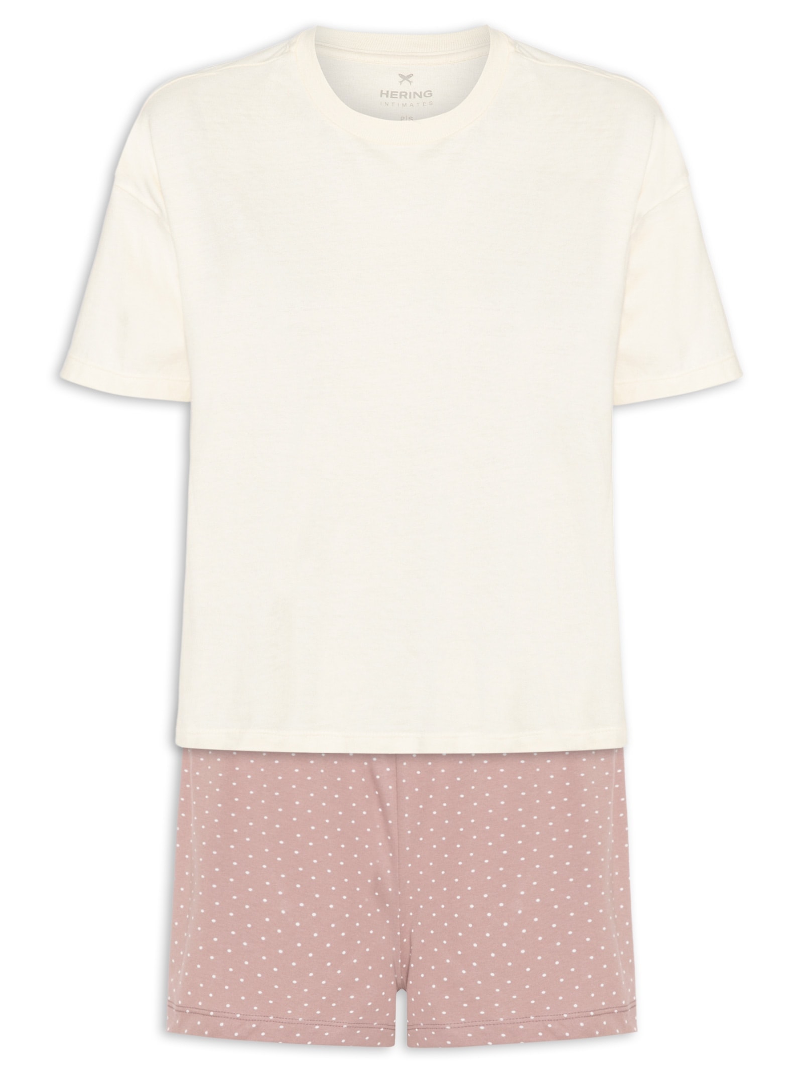 Pijama Feminino MM Bege Hering Intimates