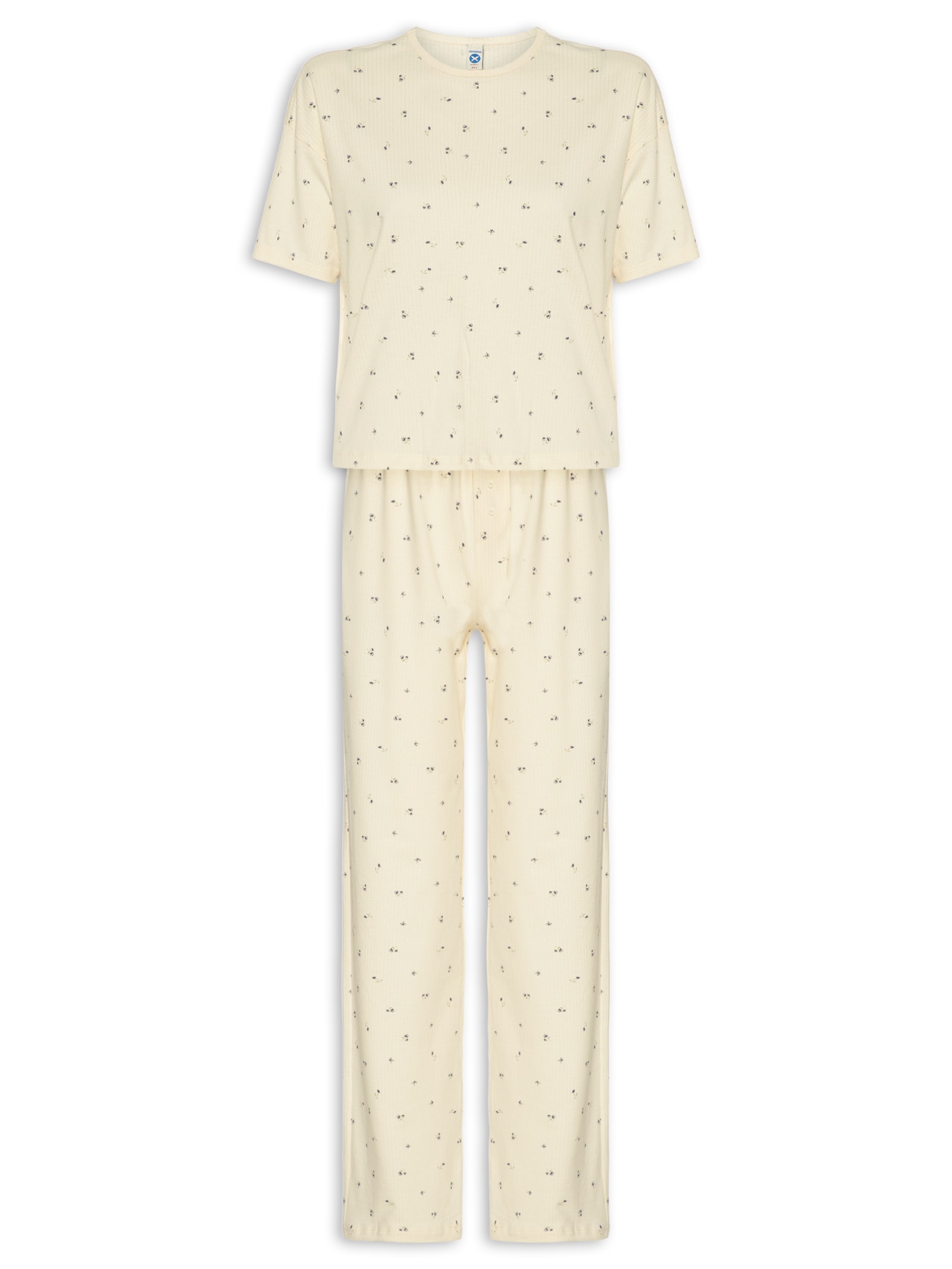 Pijama Feminino MM Bege Hering Intimates