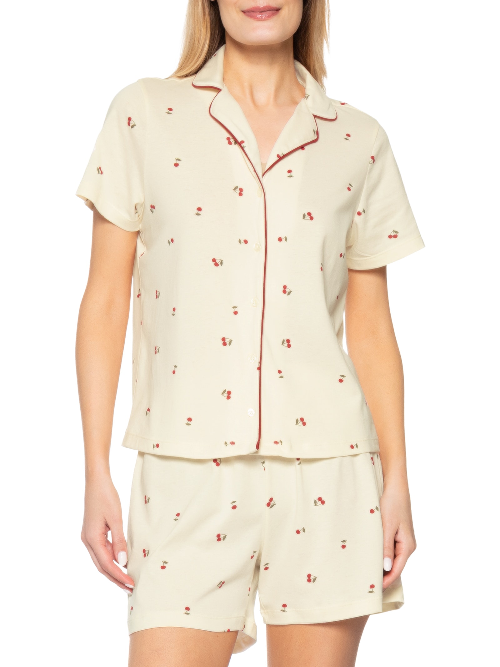 Pijama Feminino MM Bege Hering Intimates