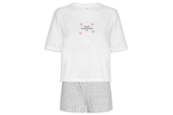 Pijama Feminino Mm - Branco
