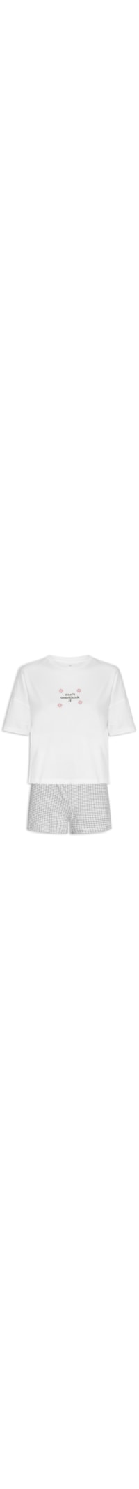 Pijama Feminino Mm - Branco