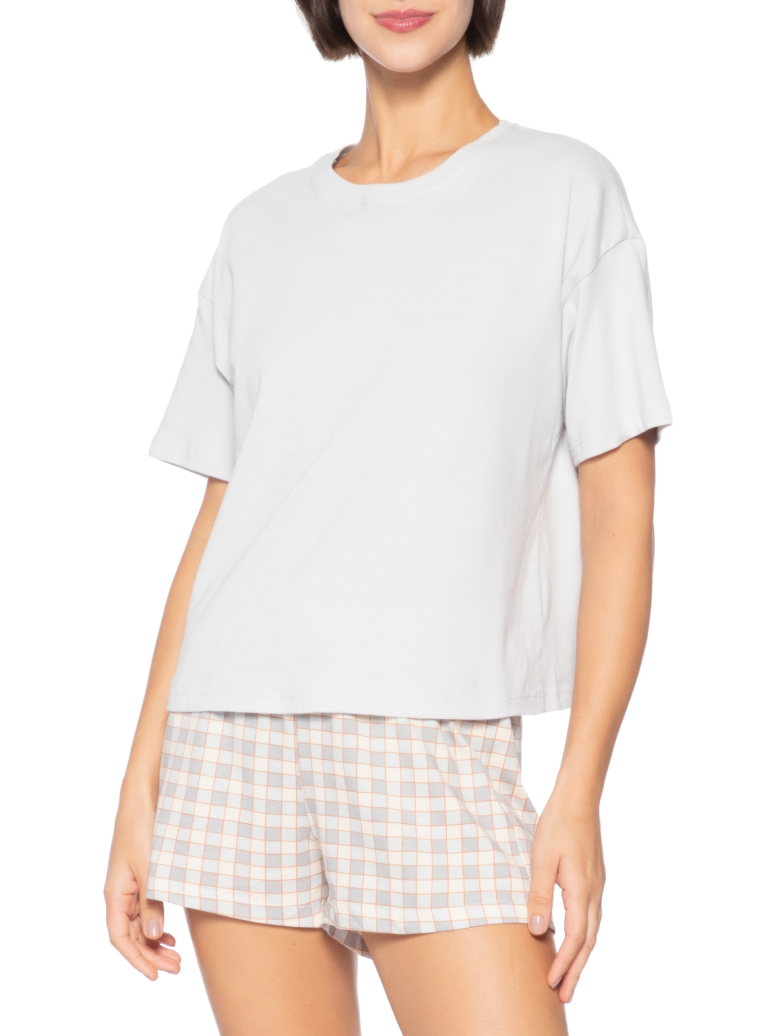 Pijama Feminino MM Cinza Hering Intimates