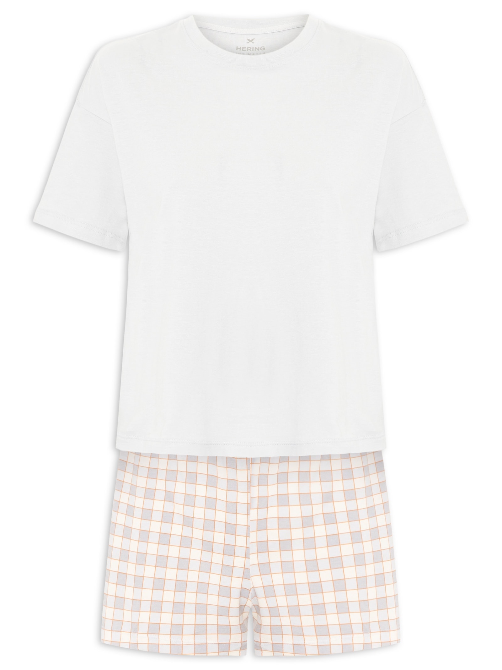 Pijama Feminino MM Cinza Hering Intimates