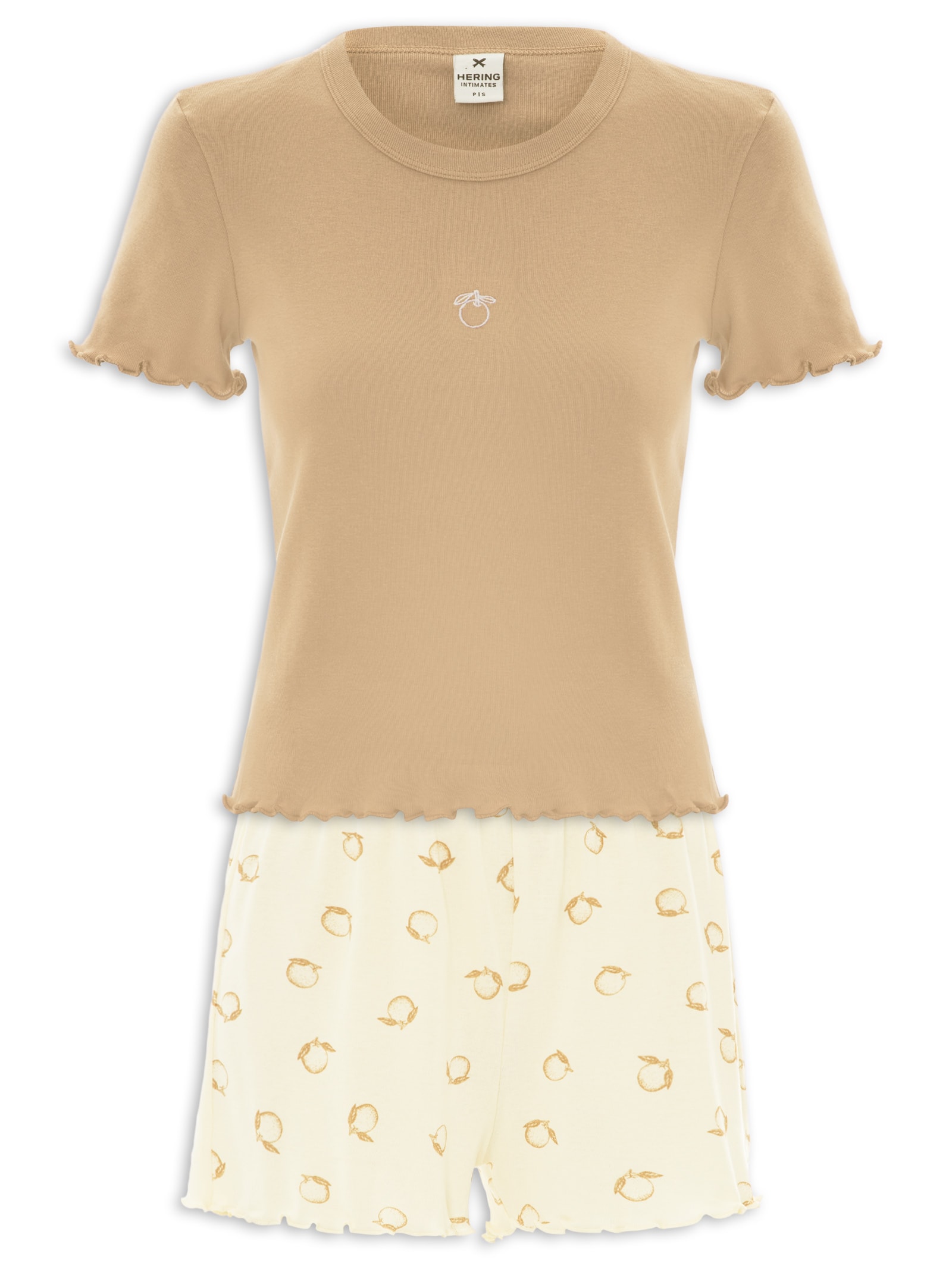 Pijama Feminino MM Marrom Hering Intimates