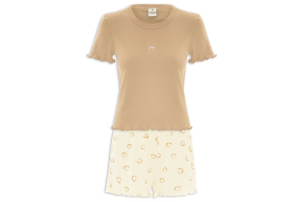 Pijama Feminino MM - Marrom