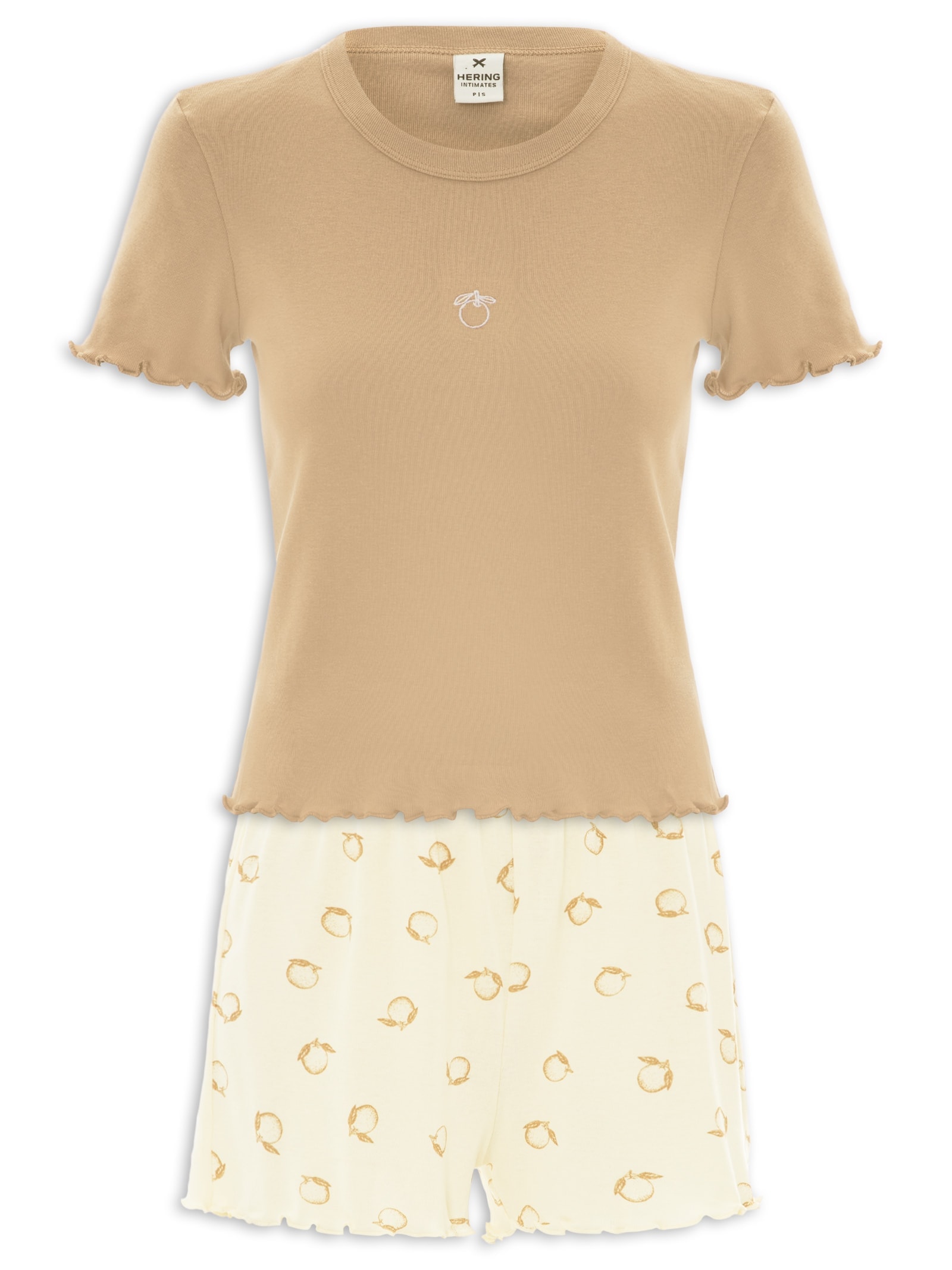 Pijama Feminino MM Marrom Hering Intimates