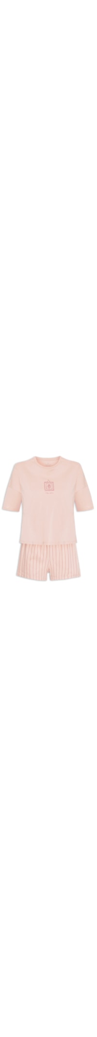 Pijama Feminino Mm - Rosa