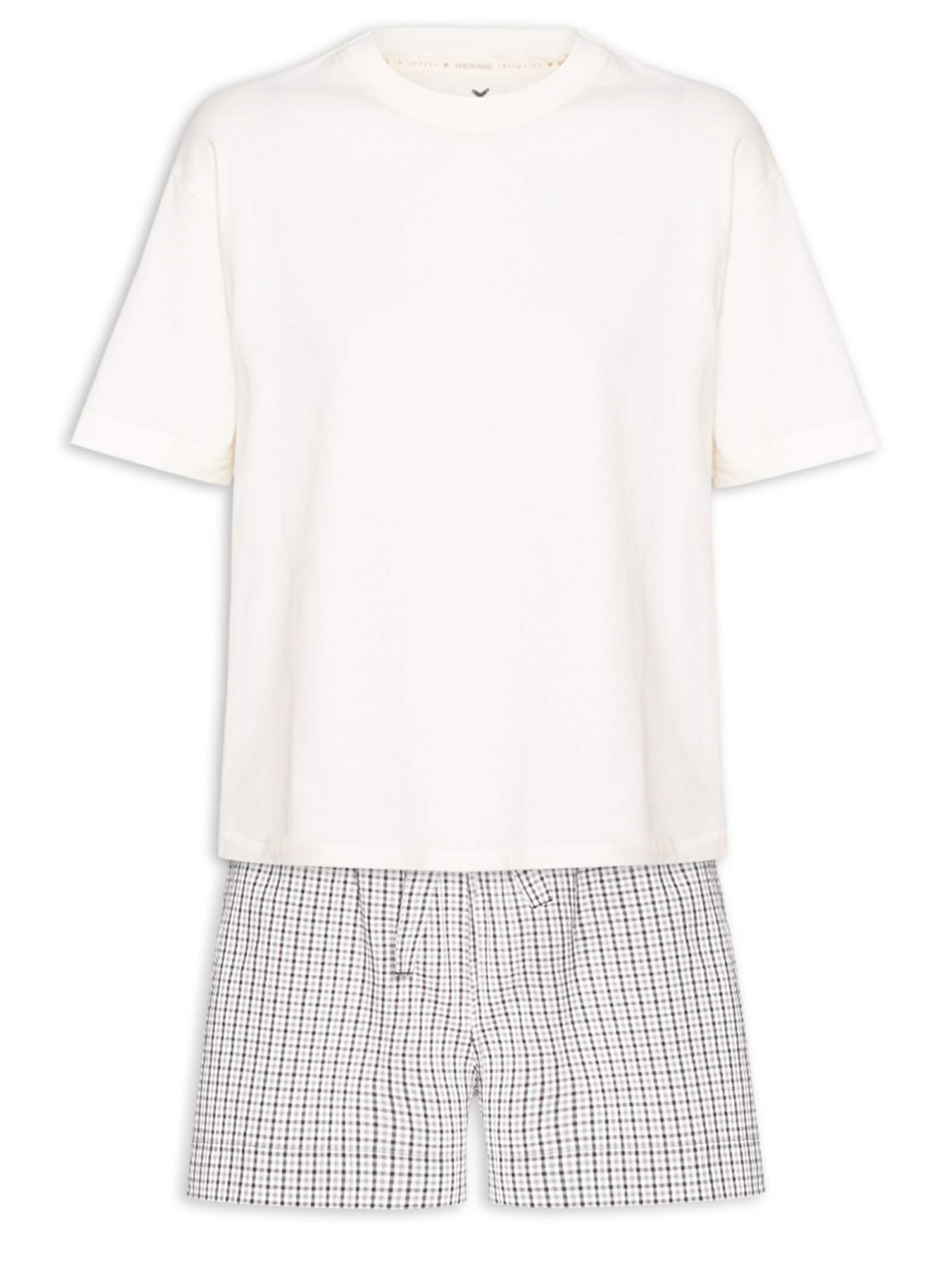 Pijama Feminino Off White Hering Intimates