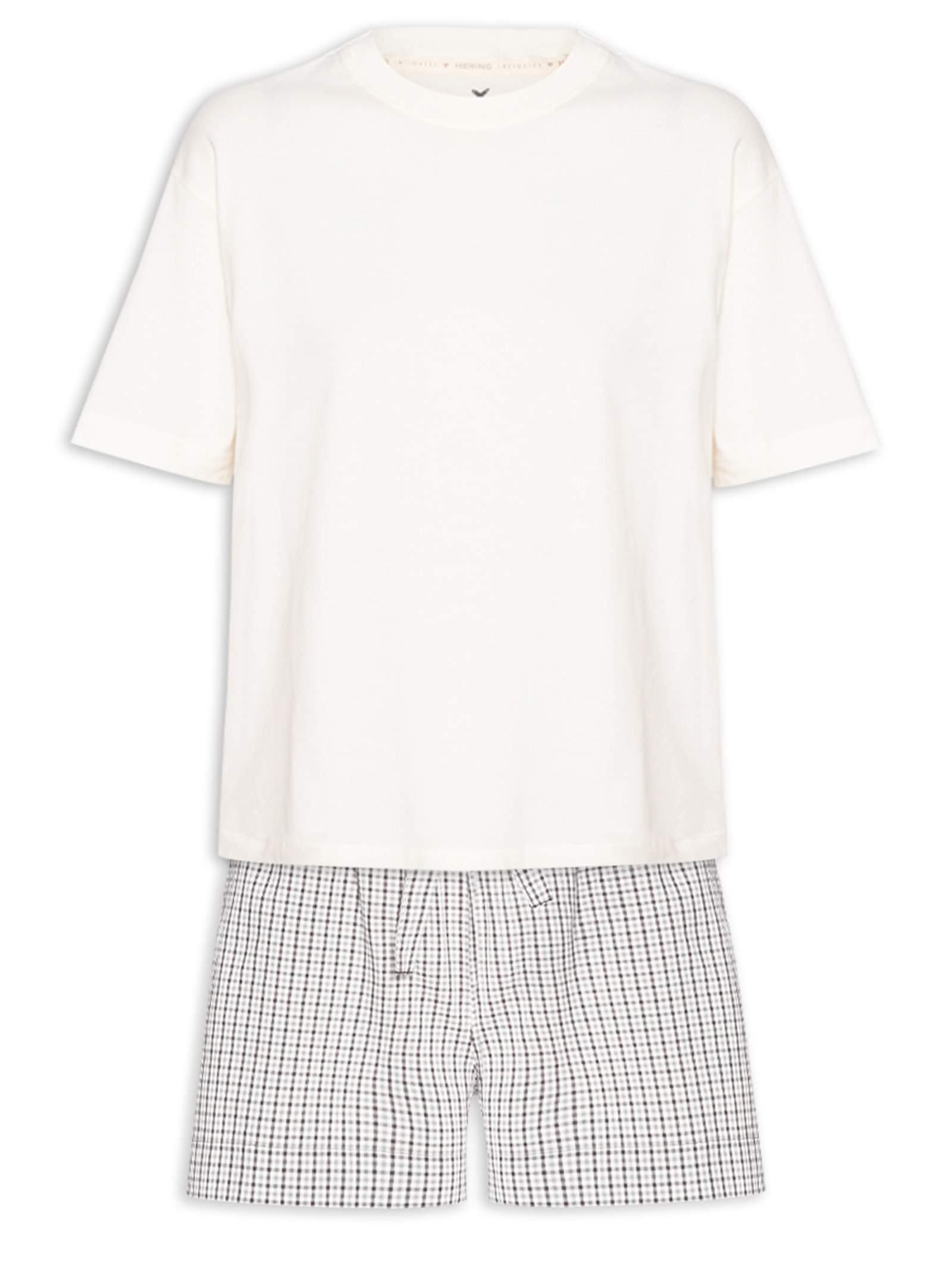 Pijama Feminino Off White Hering Intimates