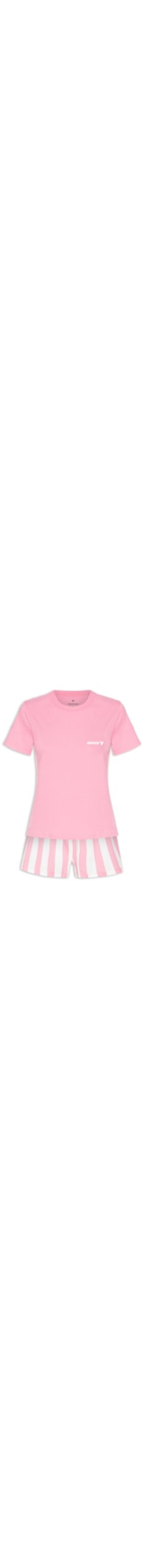 Pijama Feminino + Porta Pijama - Rosa