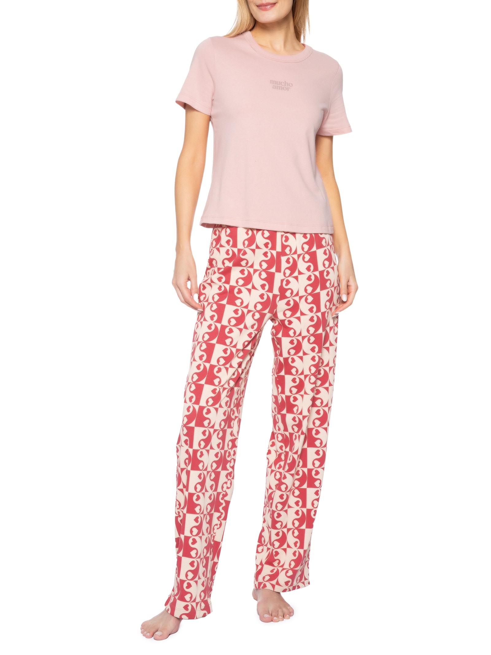 Pijama Feminino Rosa Hering Intimates
