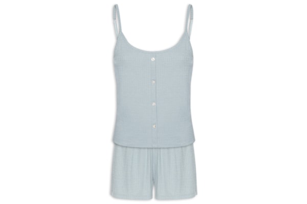 Pijama Feminino Sem Manga - Azul